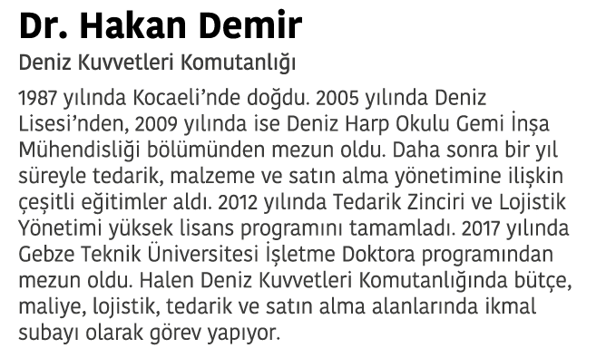 Dr  Hakan Demir Deniz Kuvvetleri Komutanl    1987 y l nda Kocaeli nde do du  2005 y l nda Deniz Lisesi nden  2009 y l   