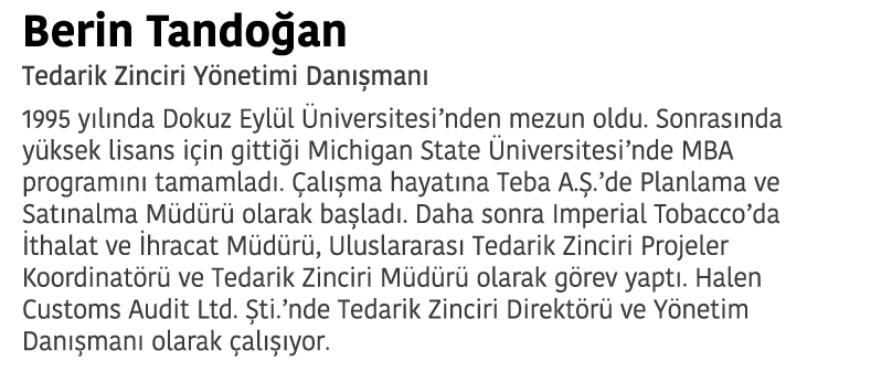 Berin Tando an Tedarik Zinciri Y netimi Dan  man  1995 y l nda Dokuz Eyl l  niversitesi nden mezun oldu  Sonras nda y   