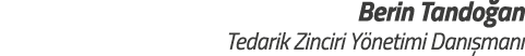 Berin Tando an Tedarik Zinciri Y netimi Dan  man 