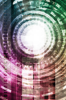 Futuristic Technology Portal with Digital Disruptive Technologies