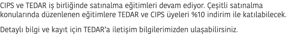 CIPS ve TEDAR i  birli inde sat nalma e itimleri devam ediyor   e itli sat nalma konular nda d zenlenen e itimlere TE   
