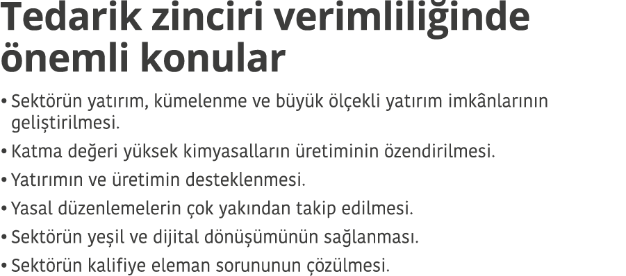 Tedarik zinciri verimlili inde nemli konular Sekt r n yat r m, k melenme ve b y k  l ekli yat r m imk nlar n n geli ...
