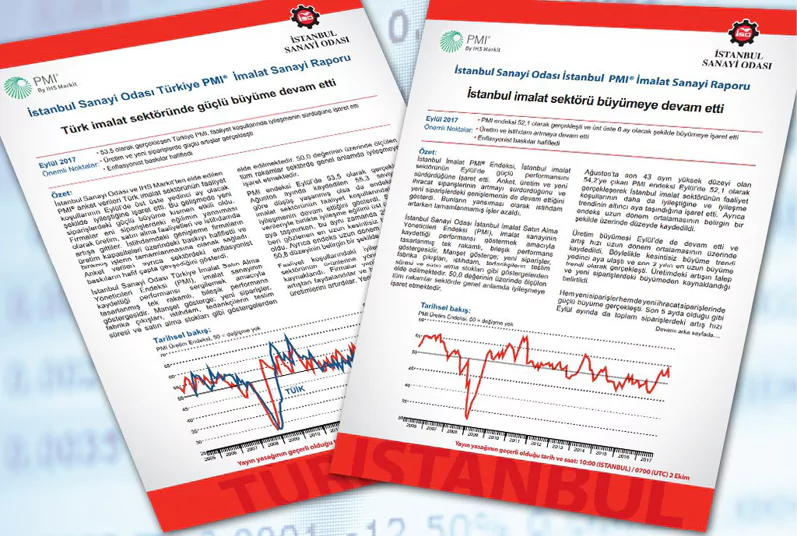 İSO Türkiye İmalat ve Sektörel PMI Ekim 2019 Raporu 