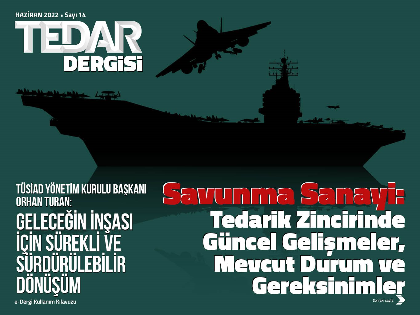 TEDAR Dergisi 14. sayısı için tıklayınız